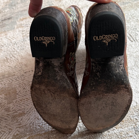 Old Gringo Embroidered Floral Brown Western Boots “Bonnie” - Picture 5 of 8